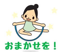 Rhythmic gymnastic girls 2 sticker #10940878