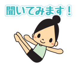 Rhythmic gymnastic girls 2 sticker #10940883
