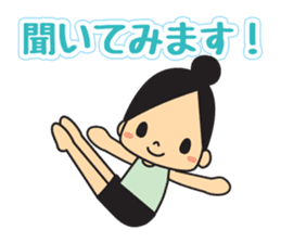 Rhythmic gymnastic girls 2 sticker #10940883