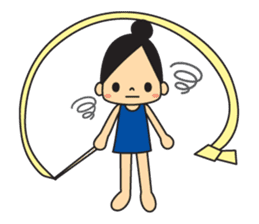 Rhythmic gymnastic girls 2 sticker #10940894