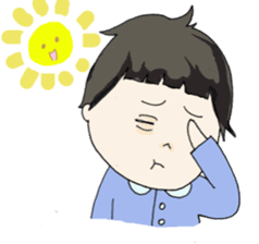 Days of pretty mom and bobbed hair baby sticker #10941350