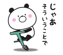 Mr. panda which isn't hearing talk sticker #10941387