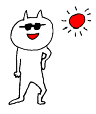 White small cat sticker #10941684