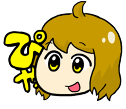 Sound effect girl! sticker #10941896