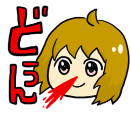 Sound effect girl! sticker #10941898