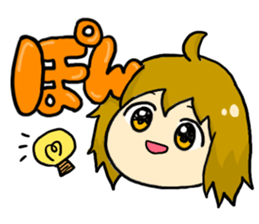 Sound effect girl! sticker #10941899