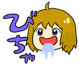 Sound effect girl! sticker #10941909