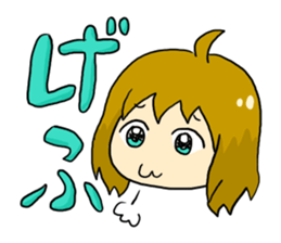 Sound effect girl! sticker #10941923