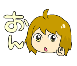 Sound effect girl! sticker #10941955