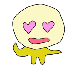 Round face man2 sticker #10942216