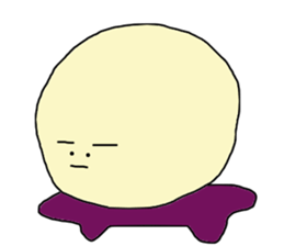 Round face man2 sticker #10942227