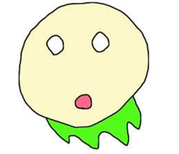 Round face man2 sticker #10942228