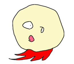 Round face man2 sticker #10942234