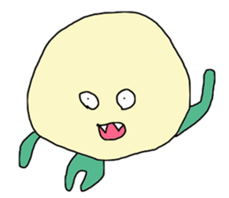 Round face man2 sticker #10942237