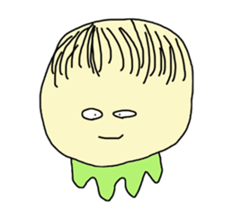 Round face man2 sticker #10942238