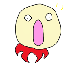 Round face man2 sticker #10942249