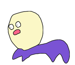 Round face man2 sticker #10942251