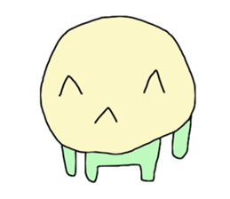 Round face man2 sticker #10942253