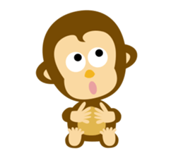 MAH-kun, the Japanese monkey sticker #10942338