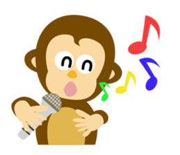 MAH-kun, the Japanese monkey sticker #10942345