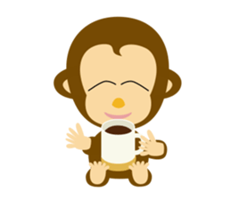 MAH-kun, the Japanese monkey sticker #10942346