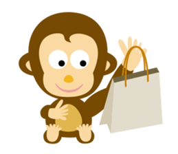 MAH-kun, the Japanese monkey sticker #10942348