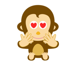 MAH-kun, the Japanese monkey sticker #10942354
