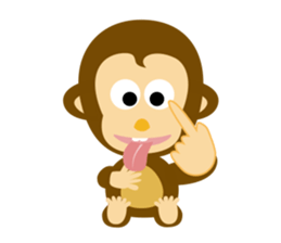MAH-kun, the Japanese monkey sticker #10942359