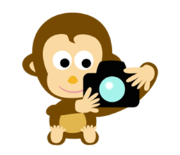 MAH-kun, the Japanese monkey sticker #10942365