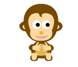MAH-kun, the Japanese monkey sticker #10942366