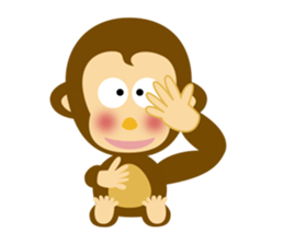MAH-kun, the Japanese monkey sticker #10942368