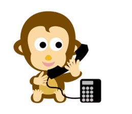 MAH-kun, the Japanese monkey sticker #10942369