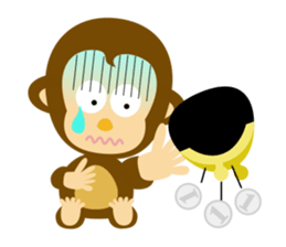 MAH-kun, the Japanese monkey sticker #10942370