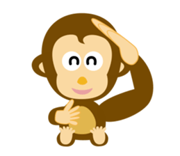 MAH-kun, the Japanese monkey sticker #10942375