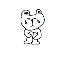 siroi kumazou sticker #10942379