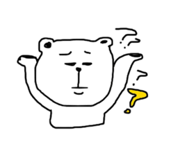 siroi kumazou sticker #10942386