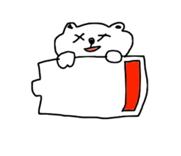 siroi kumazou sticker #10942394