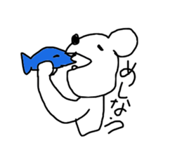 siroi kumazou sticker #10942400