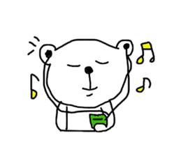 siroi kumazou sticker #10942401