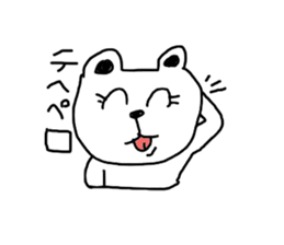 siroi kumazou sticker #10942406