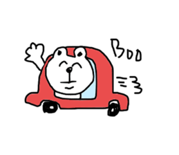 siroi kumazou sticker #10942410