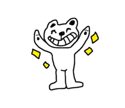 siroi kumazou sticker #10942415