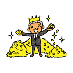 OjiOji super-wealth Sticker