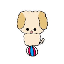 This is my Fluffy Dog. sticker #10944416