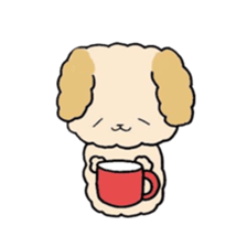 This is my Fluffy Dog. sticker #10944418