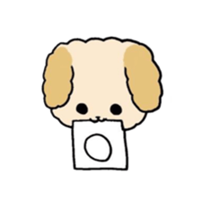 This is my Fluffy Dog. sticker #10944420