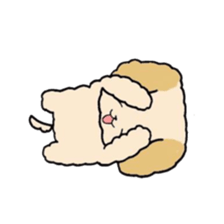 This is my Fluffy Dog. sticker #10944425