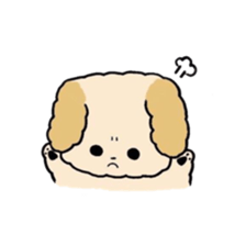 This is my Fluffy Dog. sticker #10944431