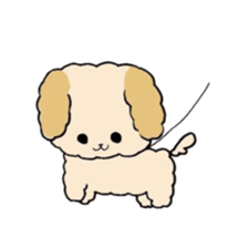 This is my Fluffy Dog. sticker #10944434