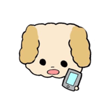 This is my Fluffy Dog. sticker #10944437